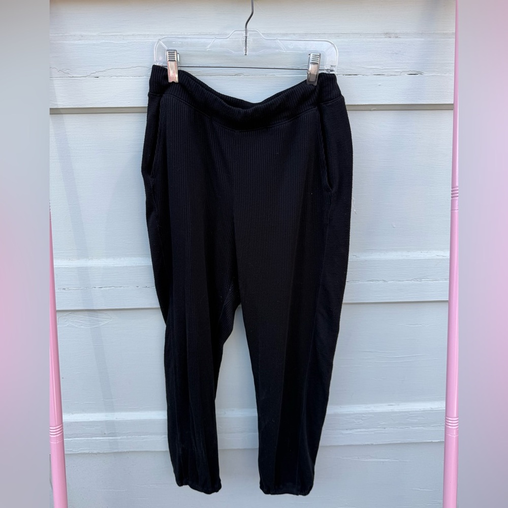 Rag and bone Women's Black Ribbed Pants
